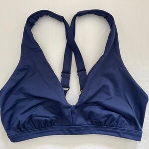 Title Nine Better Bikini Top, Solid, Blueberry, Size M, D cup, Like New